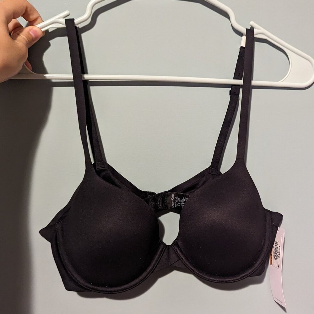 Calvin Klein Lightly Lined Full Coverage Black 36A Bra